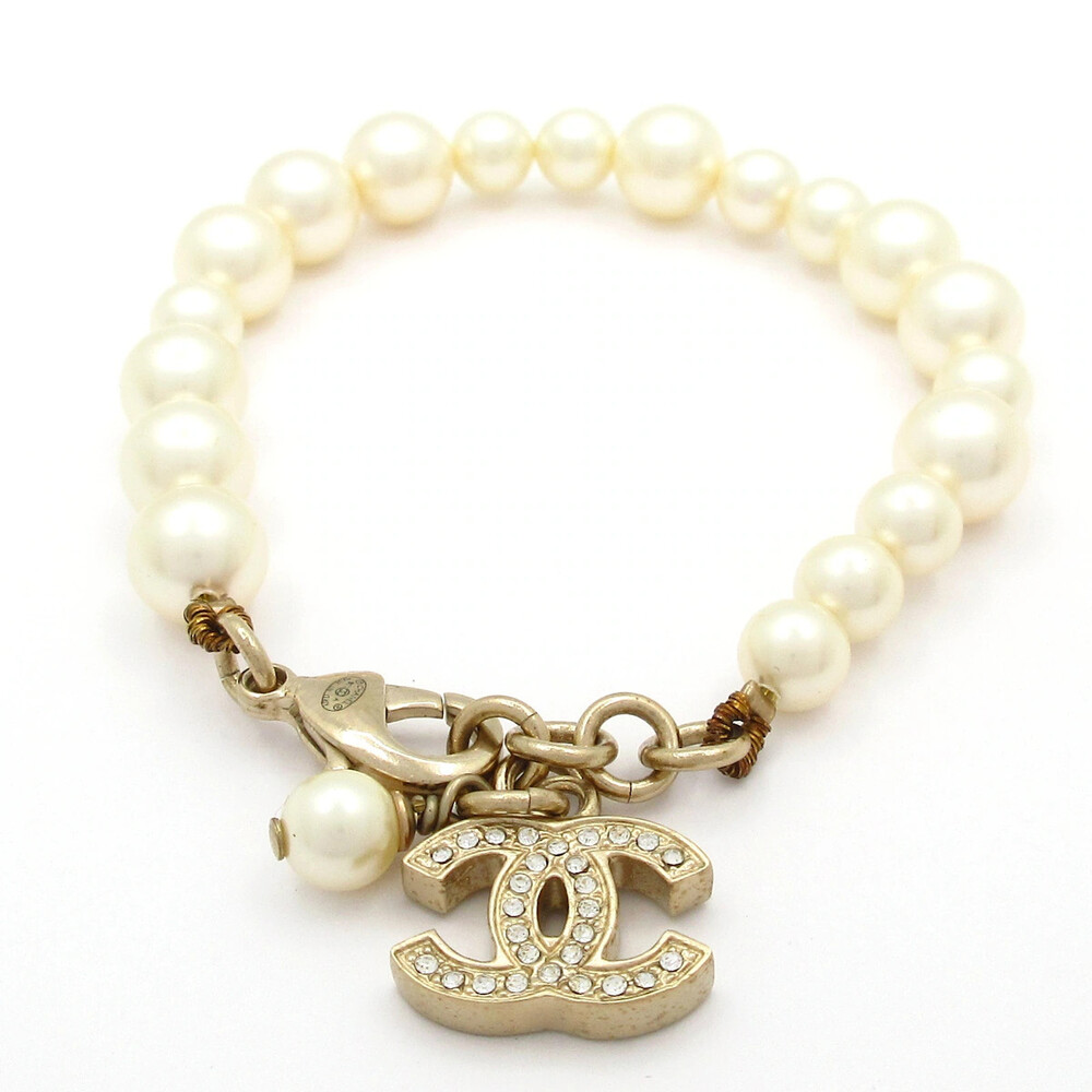 Chanel Coco Cream Gold Faux Pearl #339187C95B